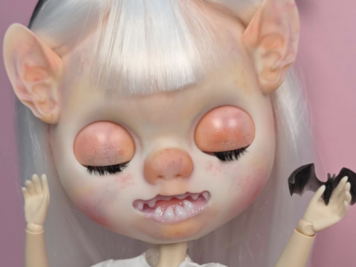 Custom Sculpted Blythe Doll OOAK